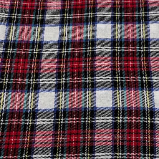 Feldman Dallas Plaid Yarn-Dyed Cotton Flannel Fabric